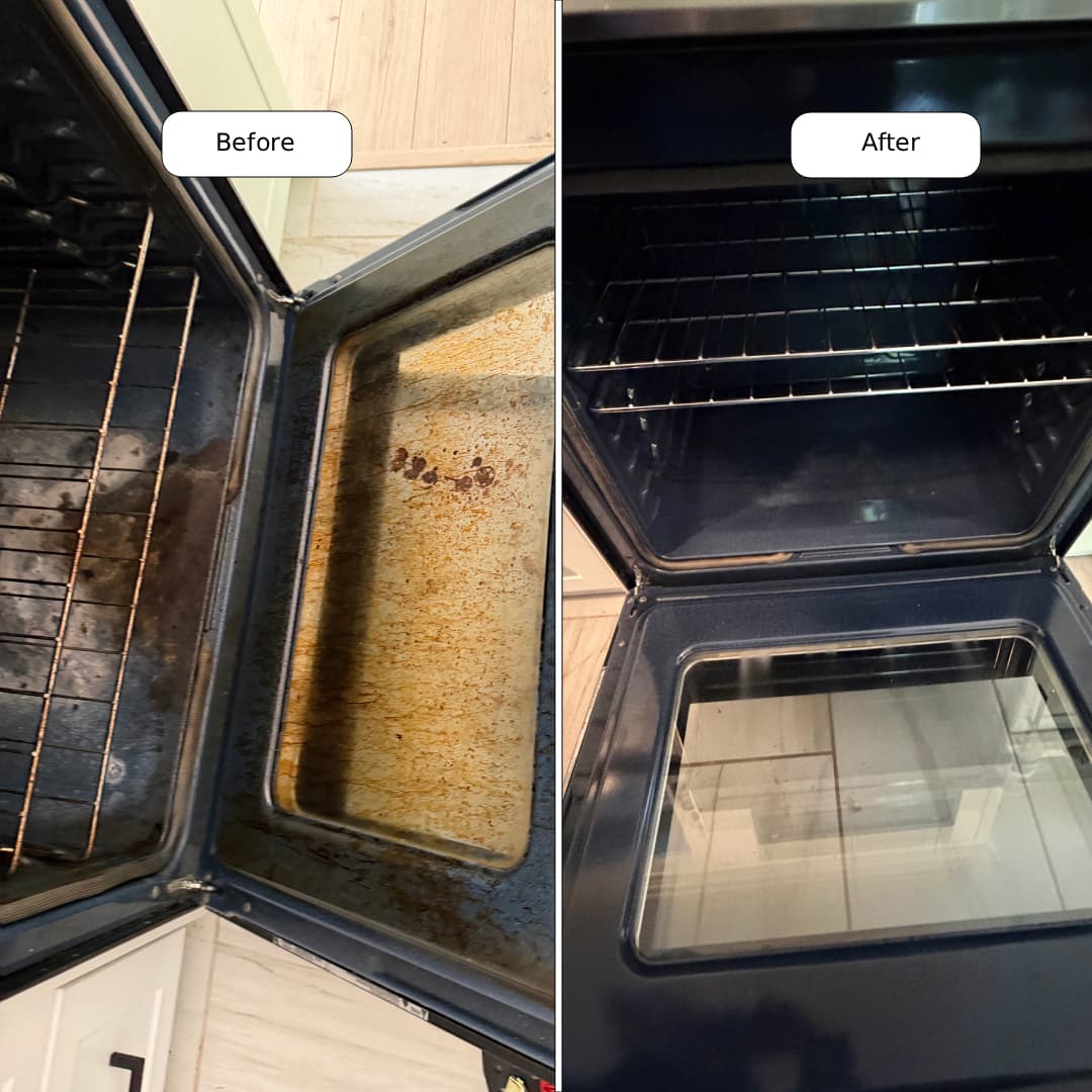Before and after deep cleaning in St. Catharines by Cleanson